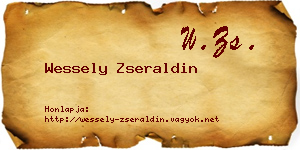 Wessely Zseraldin névjegykártya